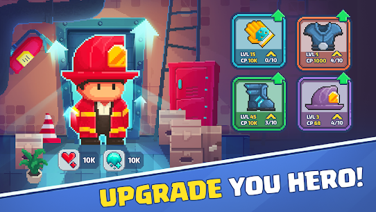 Firefighter pixel shooter MOD APK Unlimited Money 0.0.5 5