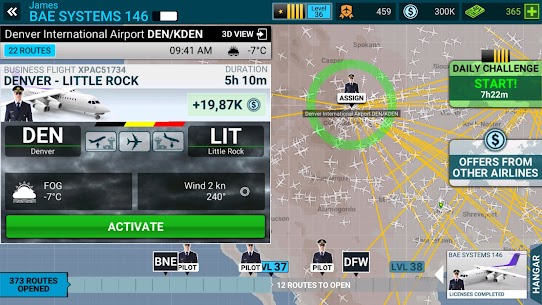 Airline Commander Flight Game MOD APK Missions Always Complete 2.4.1 3