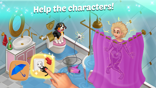 Family Hotel love match-3 Mod APK free shopping 10.3 3