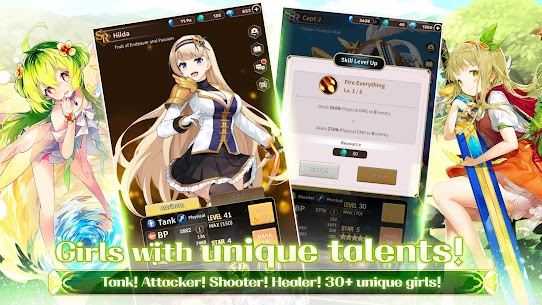 Merge Girls Idle RPG MOD APK Damage Defense Multipliers 1.59.3 5