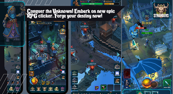 Strangers Idle RPG Online MOD APK Experience Multiplier Unlimited Health Gold 1.0.6 1