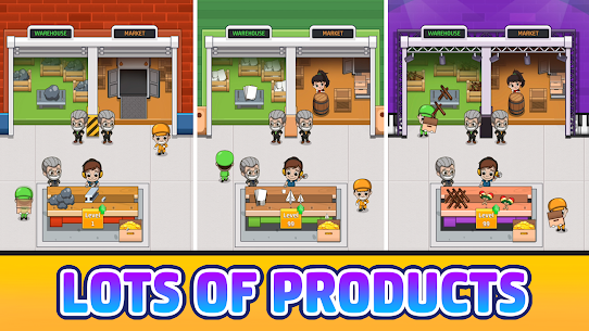 Idle Factory Tycoon Business MOD APK Free Upgrade Silo House Car 2.12.0 3