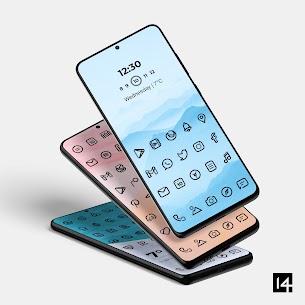 Aline Black linear icon pack Patched APK 1.1.8 1