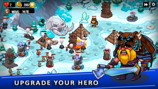 Tower Defense Defender TD MOD APK Unlimited Gold Diamonds Upgrades 5.5 2