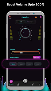 Loud Volume Booster Upto 200 MOD APK Premium Unlocked 7.4.2 screenshot