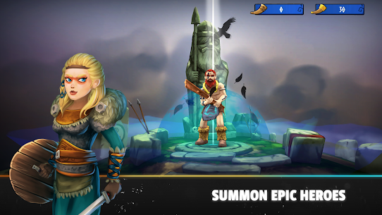Heroes of Valhalla MOD APK One Hit God Mode No Skill CD 1.16.3 2