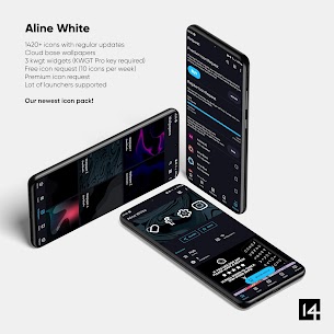Aline White linear icon pack Patched APK 1.1.8 2