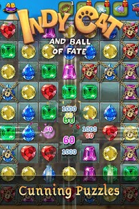 Indy Cat Match 3 Adventure MOD APK Unlimited Bows 1.95 4