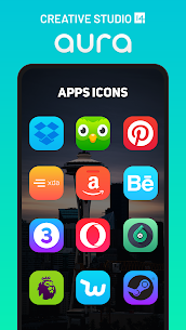 Aura Icon Pack APK Patched 7.2.0 4