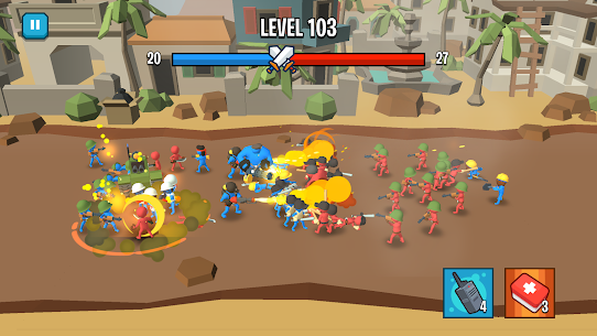 Stick Army World War Strategy MOD APK God Mode One Hit 1.3.8 5