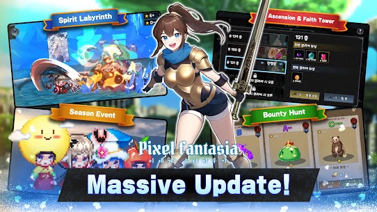 Pixel Fantasia Idle RPG GAME MOD APK Clear Mobs Mega Menu 3.0.14 1