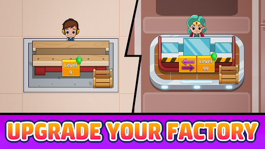 Idle Factory Tycoon Business MOD APK Free Upgrade Silo House Car 2.12.0 2