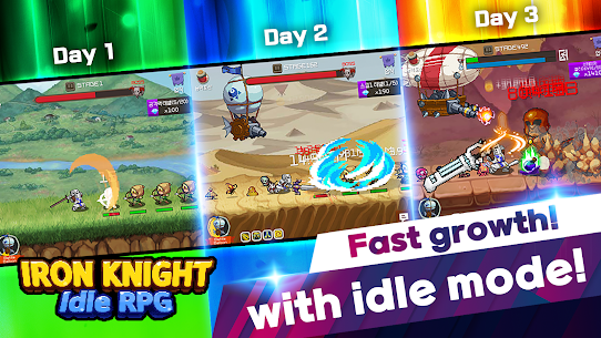 Iron knight Nonstop Idle RPG MOD APK No Balloon CD 1.3.3 1