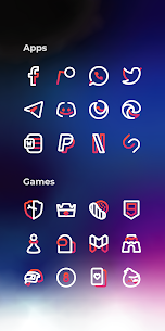 Aline Red linear icon pack Patched APK 1.1.7 5