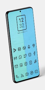 Aline Black linear icon pack Patched APK 1.1.8 3