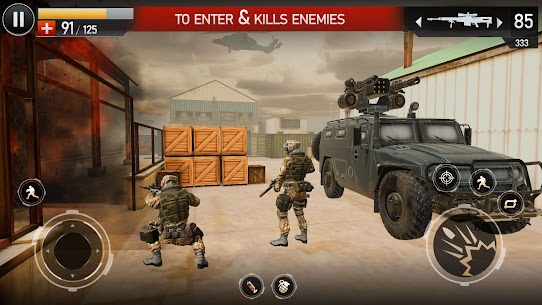 FPS Games Shooting Games 2023 MOD APK Dumb Enemy 4.3 4