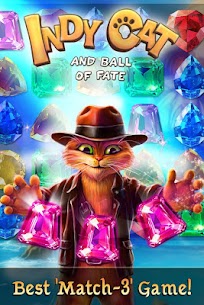 Indy Cat Match 3 Adventure MOD APK Unlimited Bows 1.95 1