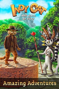 Indy Cat Match 3 Adventure MOD APK Unlimited Bows 1.95 3