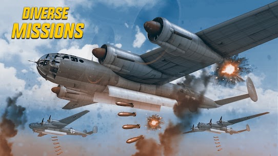 Wings of Heroes plane games MOD APK No Reload Cooldown 1.1.4 3