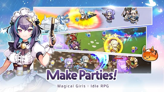 Rain Girls Idle Magical Girls MOD APK Dumb Enemy Acquire All Skills 1.2.3 3