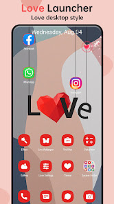 Love Launcher lovely launcher MOD APK Premium Unlocked 4.1 screenshot
