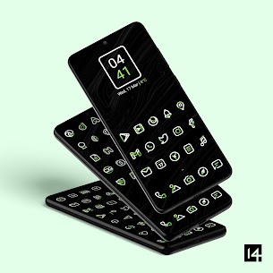 Aline Green linear icon pack Patched APK 1.1.7 1