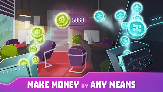 Hacker or Dev Tycoon Tap Sim MOD APK Unlimited Money VIP 2.4.13 3